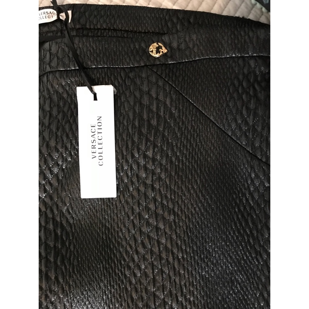 Versace Collection Faux Snakeskin Pant -Med to Lrg